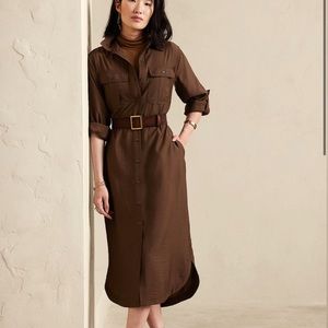 NWT UTILITY MAXI SHIRTDRESS